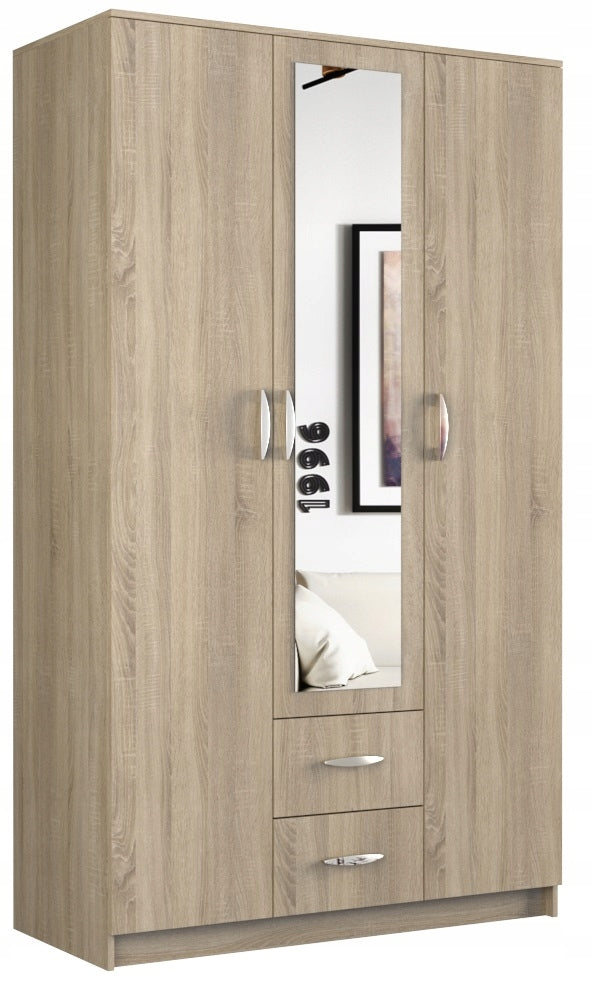Kleiderschrank Romana 120, Eichenfarbe 