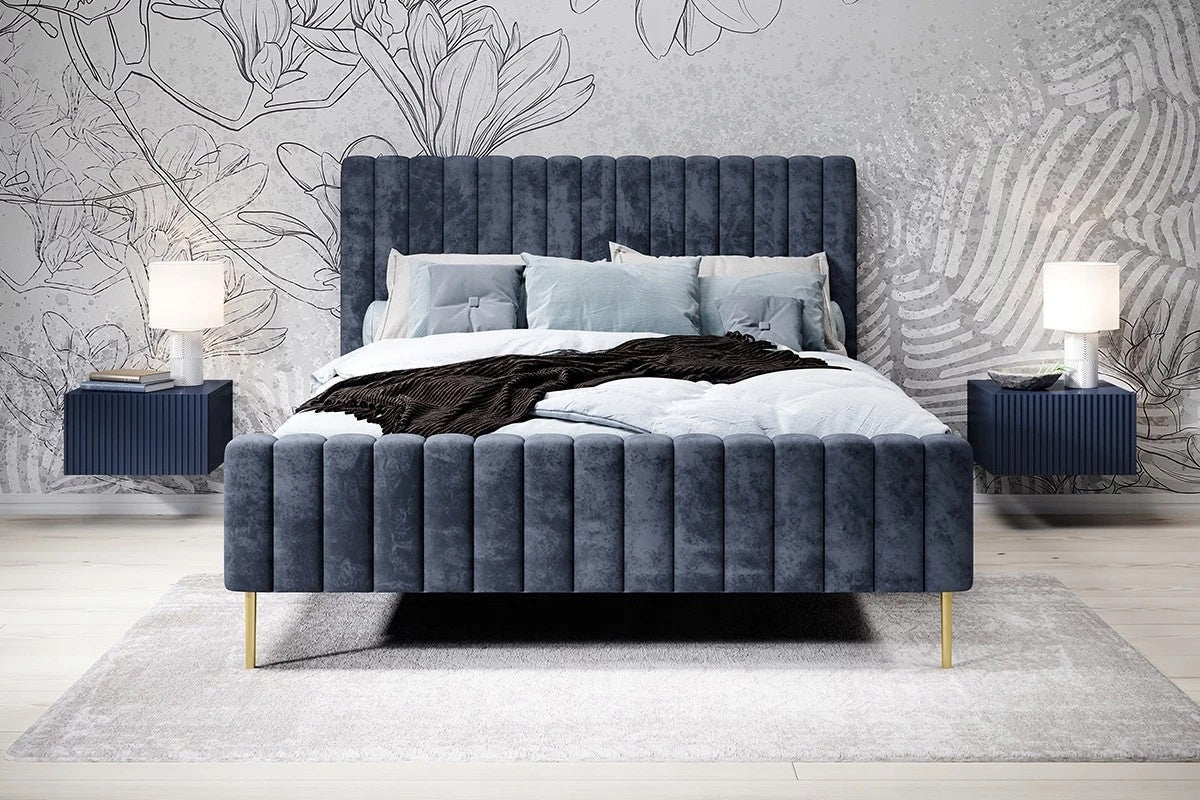 2 Stk. Nachttischset Bogart Nicole, blau 