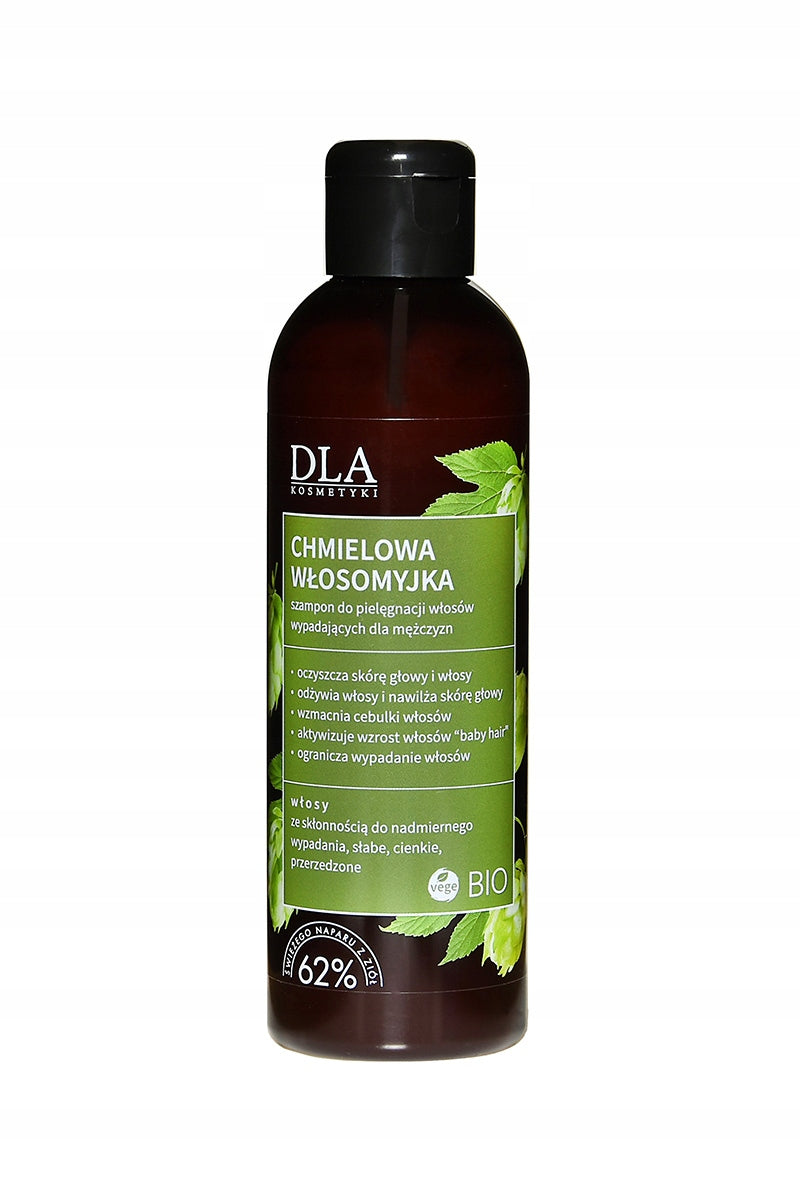 Shampoo gegen Haarausfall für Männer mit Hopfen Kosmetyki DLA, 200g 