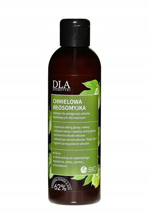Shampoo gegen Haarausfall für Männer mit Hopfen Kosmetyki DLA, 200g 