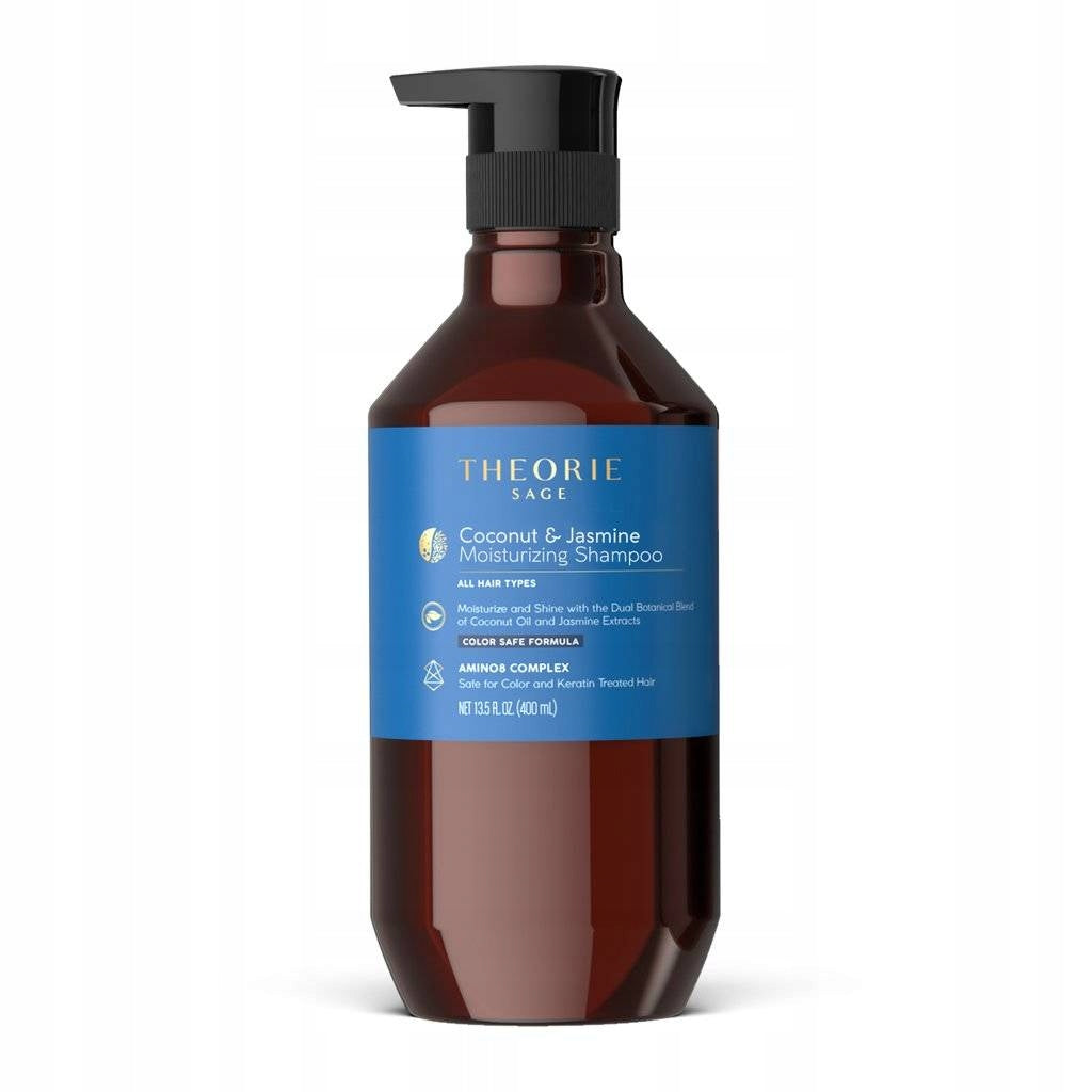 Feuchtigkeitsspendendes Shampoo für alle Haartypen Theorie Sage Coconut and Jasmine Moisturizing Shampoo, 400 ml 
