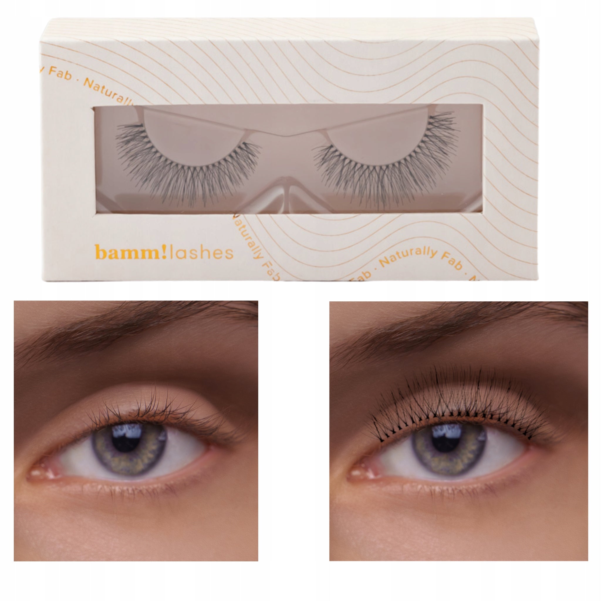 Geklebte Wimpern Bamm!Lashes False Lashes Naturally Fab 