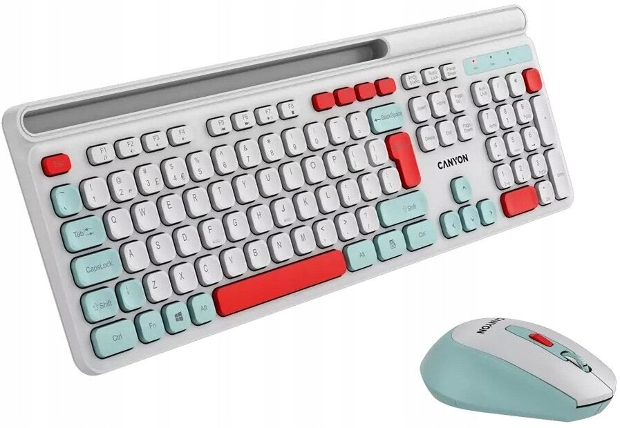Sada CANYON HSET-W5 Bílá Keyboard type membrane