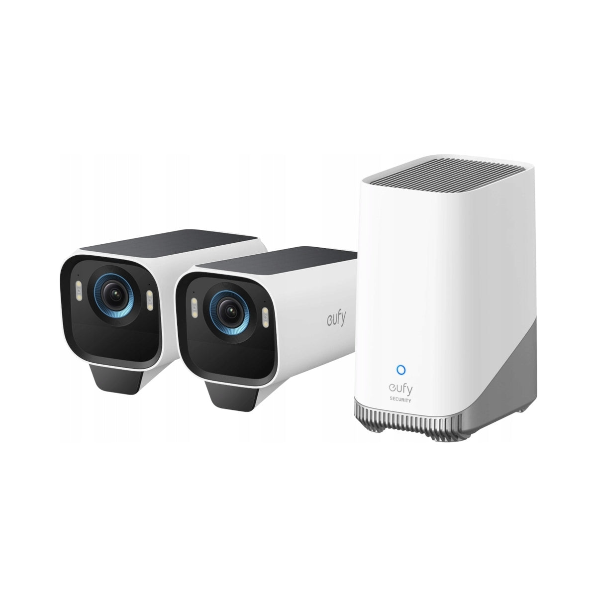 Sada kamer Eufy eufyCam S3 Pro 4K IP67 AI SolarPlus 2.0 2 ks+Homebase 3 Brand Eufy