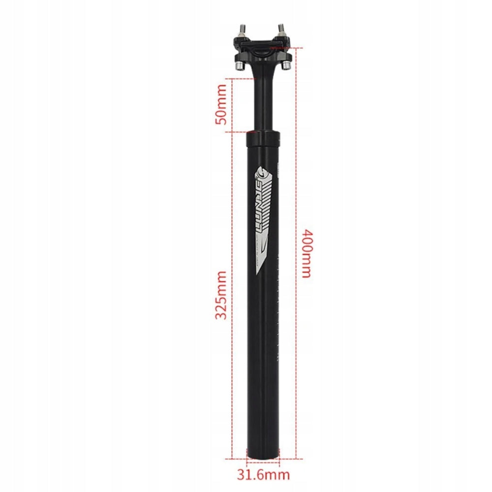 Saddle Bracket Cushioned Aluminum Bar Black 31.6mm/400mm Brand no brand