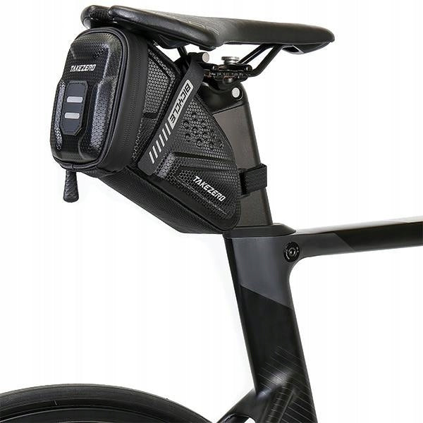 Saddle pouch TAKEZERO TZ07 bicycle holder black/black For multipurpose