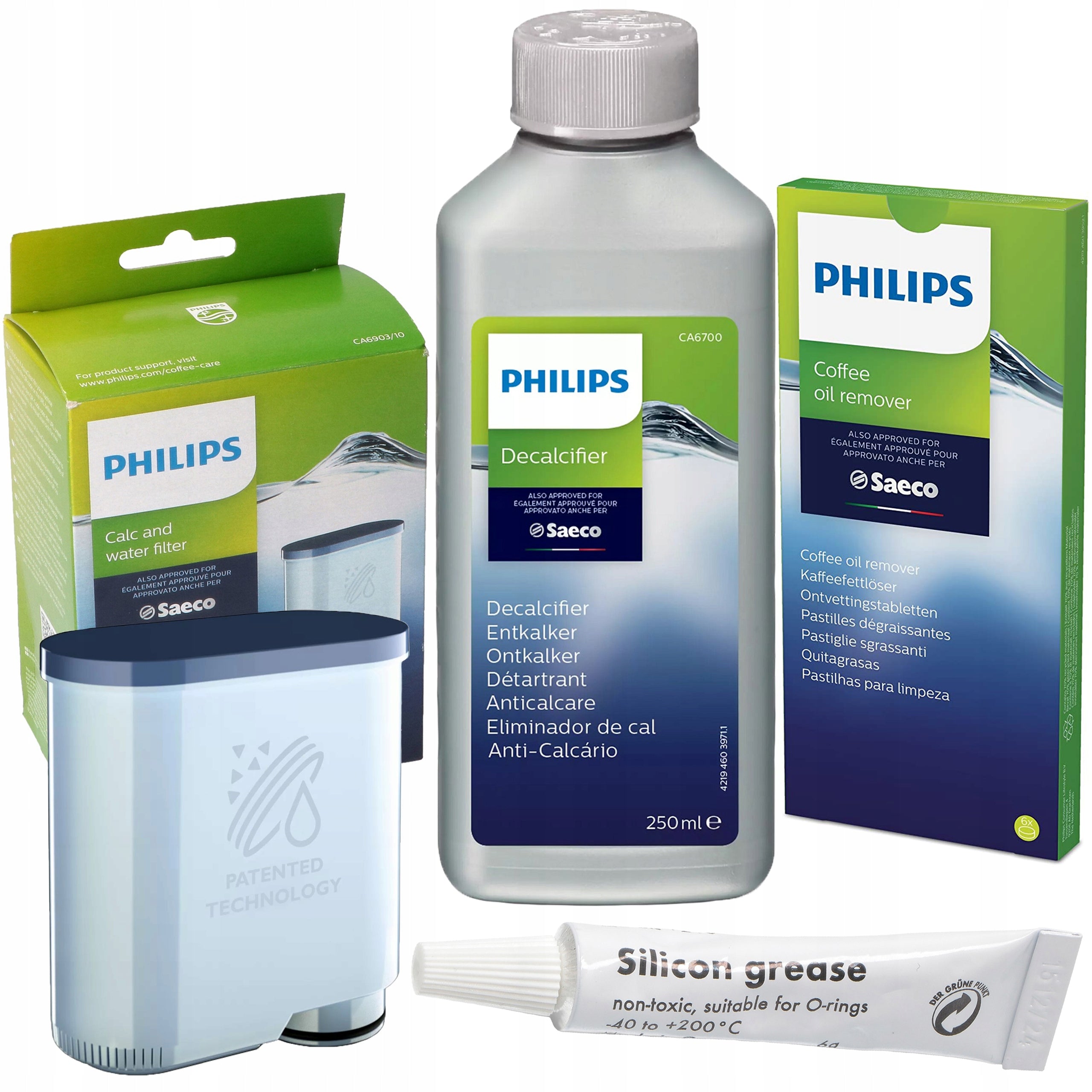 Saeco Philips Latte Go Descaler Tablets Grease Filter