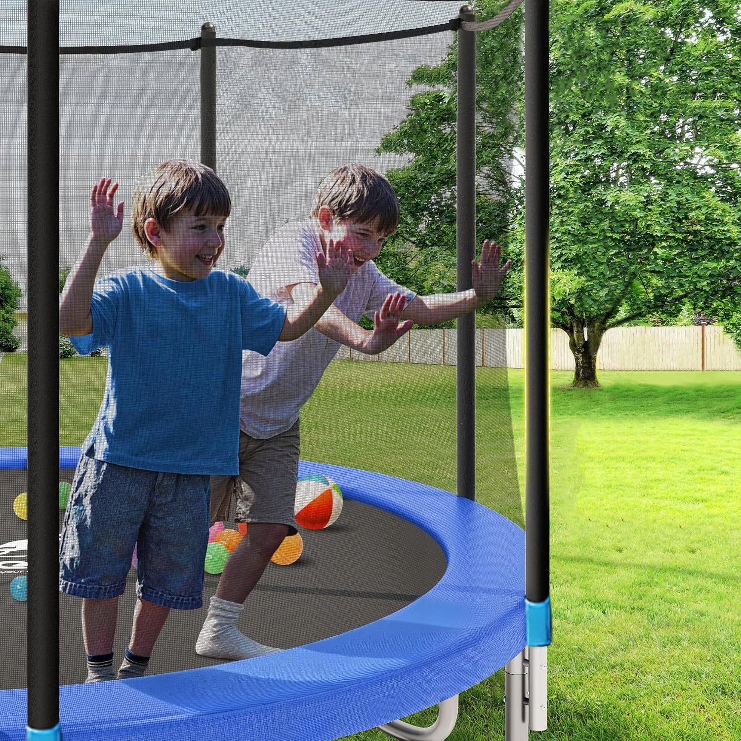 Safe Garden Trampoline for Adult Children 244cm 8FT. 150kg EN71 Packaging status original