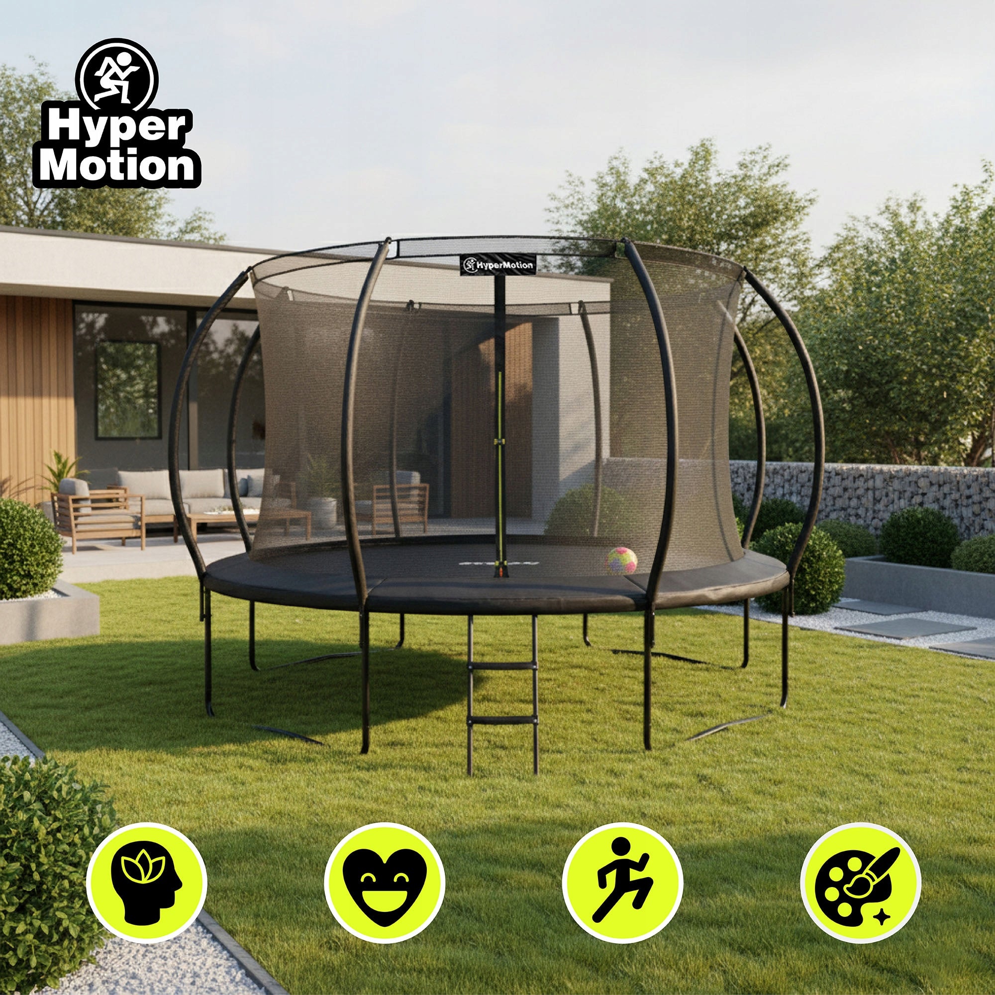 Safe Garden Trampoline for Adult Children Large 366cm XXL 150kg Manufacturer code TRAMPOLINE 12FT