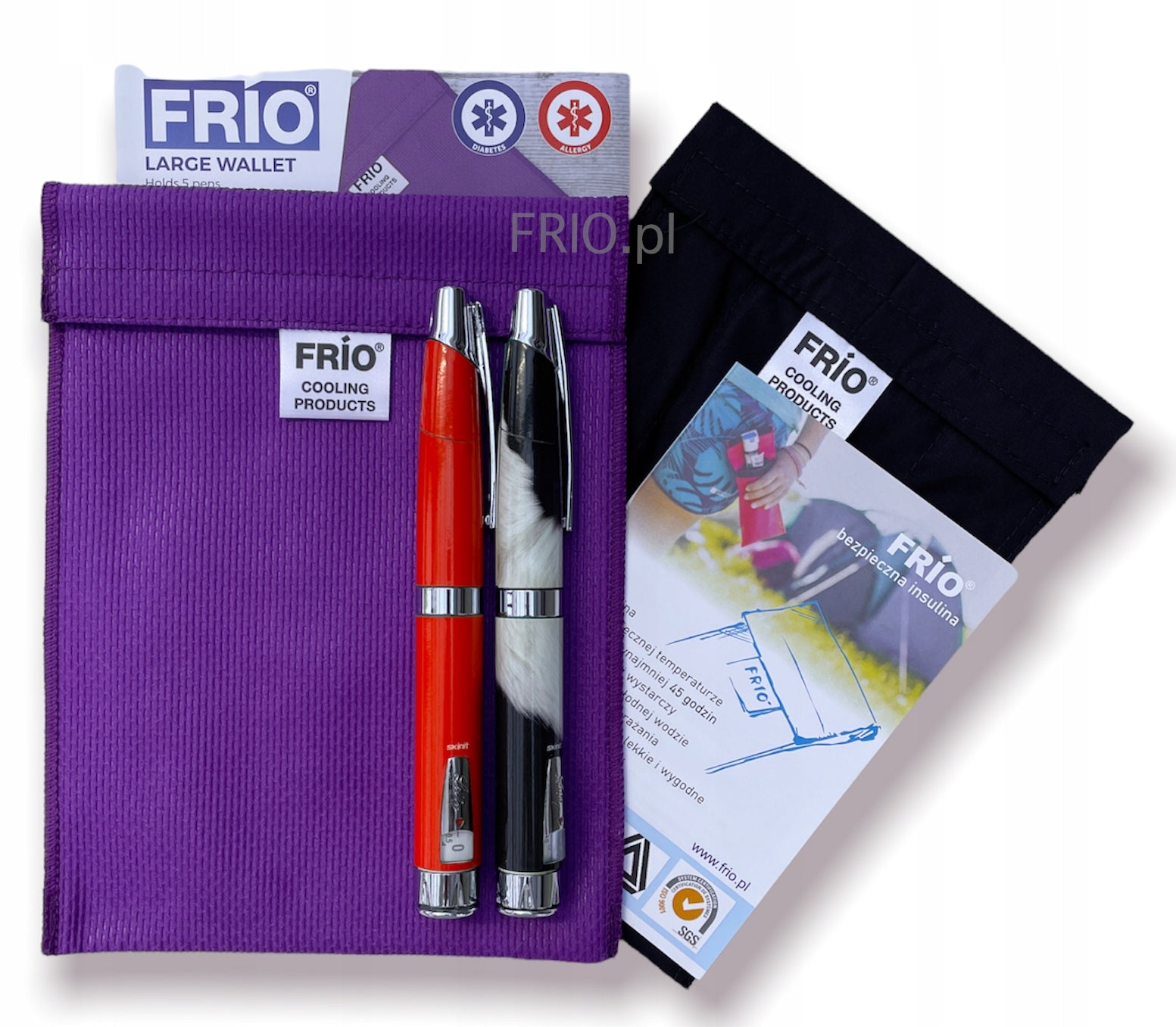 Safe INSULIN / ADRENALINE - cooling case FRIO for 5 pen PURPLE EAN (GTIN) 5039345000371