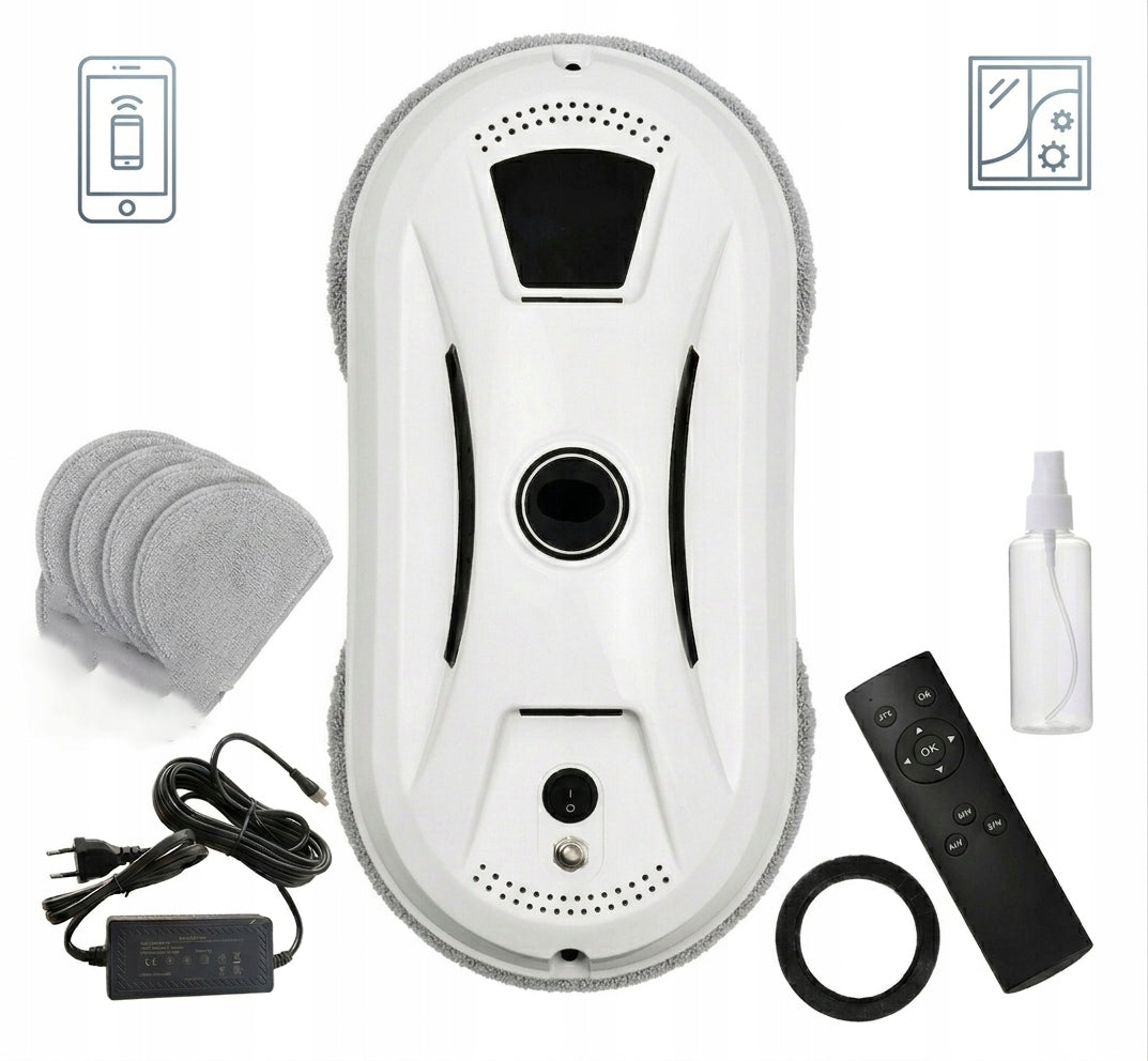 Safe Robot for Balcony Windows 2800*2 Pa High Window Washer UPS