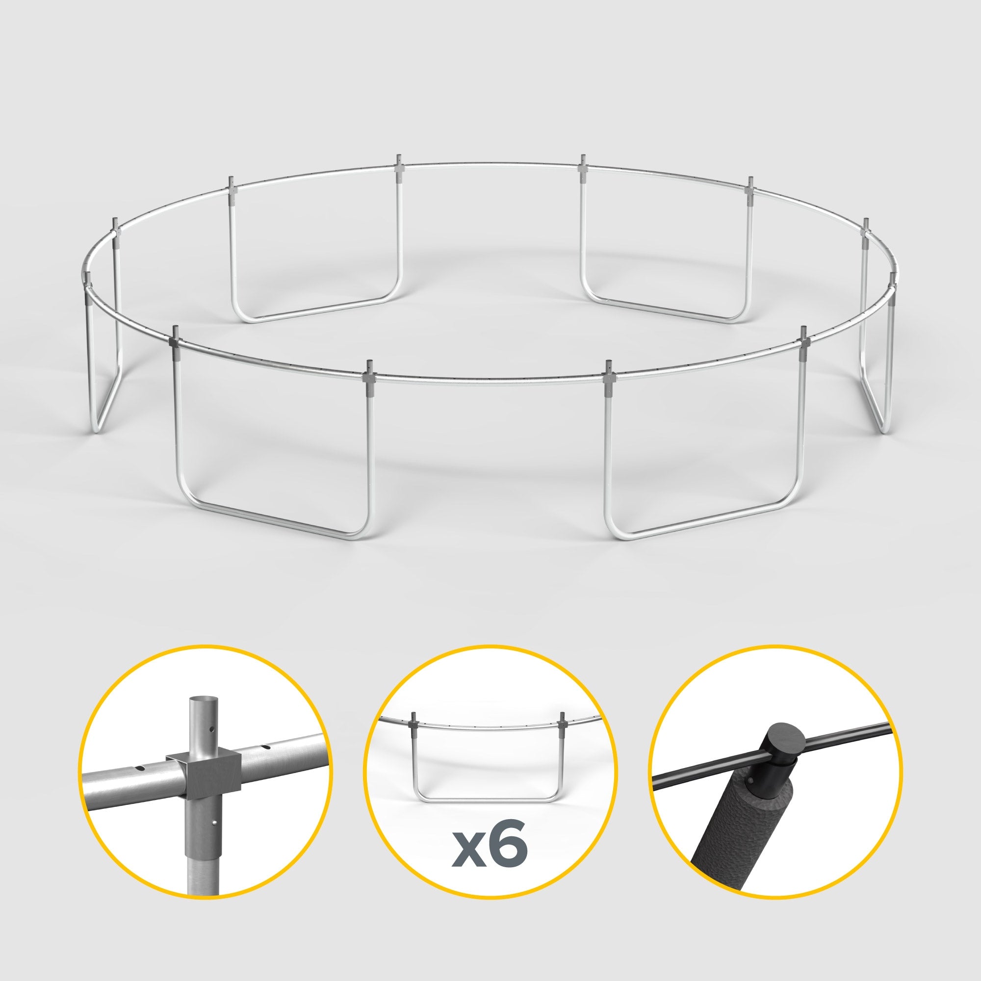 Safe garden trampoline for children 14ft/427 cm net ladder Rebel Manufacturer code RBA-8004