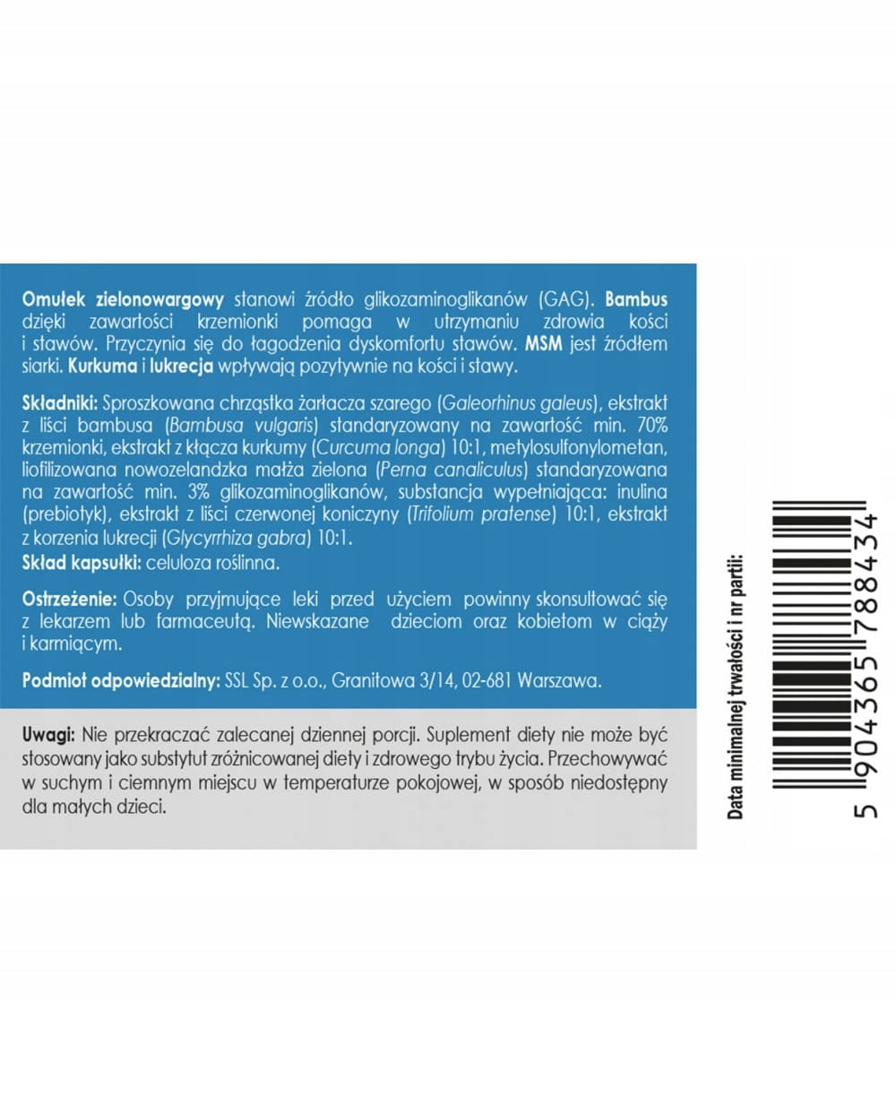 Safe movement - 50 capsules - Panaseus Brand Panaseus