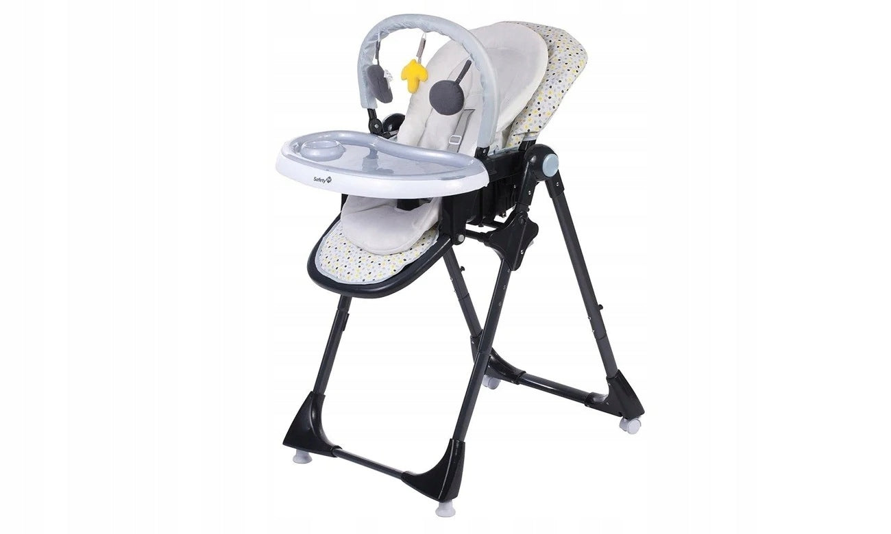 Safety 1st high chair KIWI 3in1 - grey patches, insert and headband.