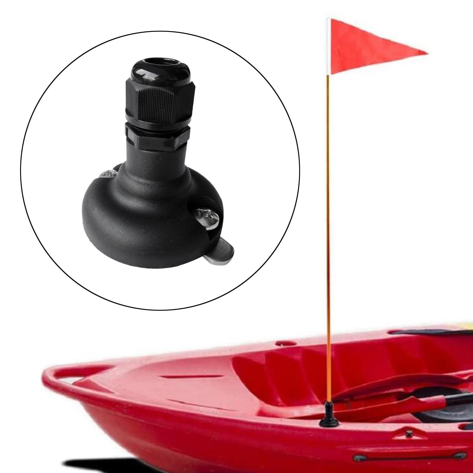 Safety Flag Pole Holder Support Deck Mounting Kayaking Hardware Boat Kayak Length 6 cm