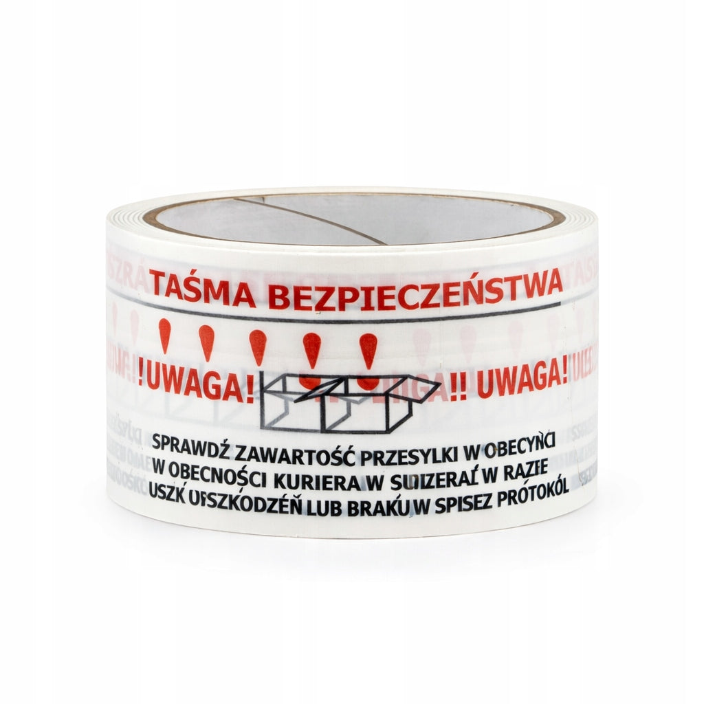 Safety Packing Tape ATTENTION - Warning Brand Begris