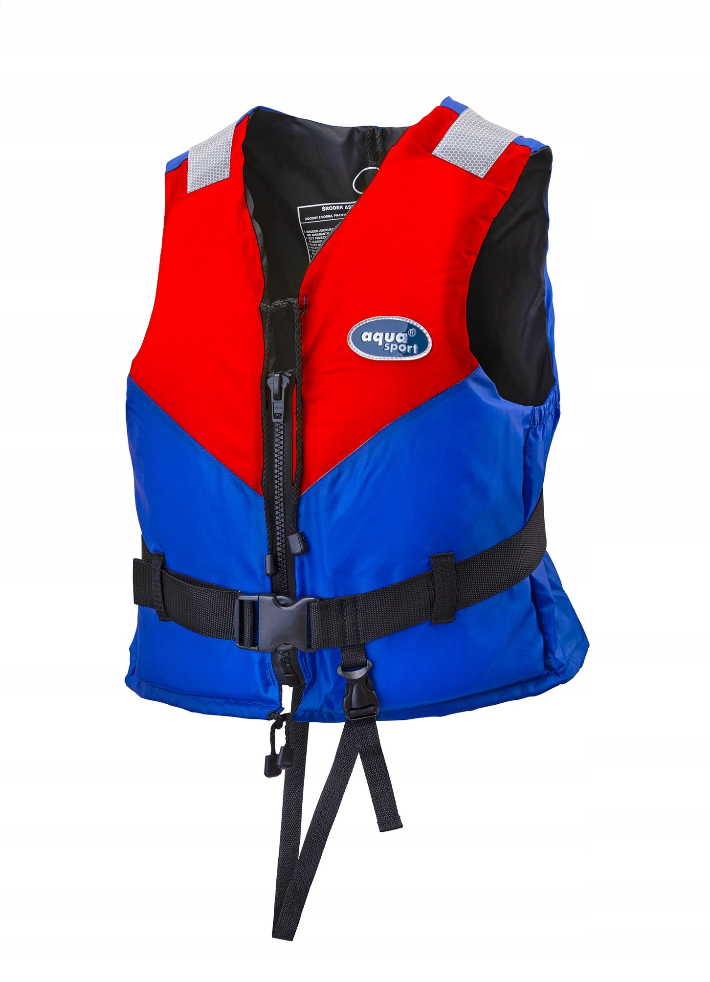 Safety VEST 50N XXL 90++kg LIFE VEST zipper + buckle + step belt CE