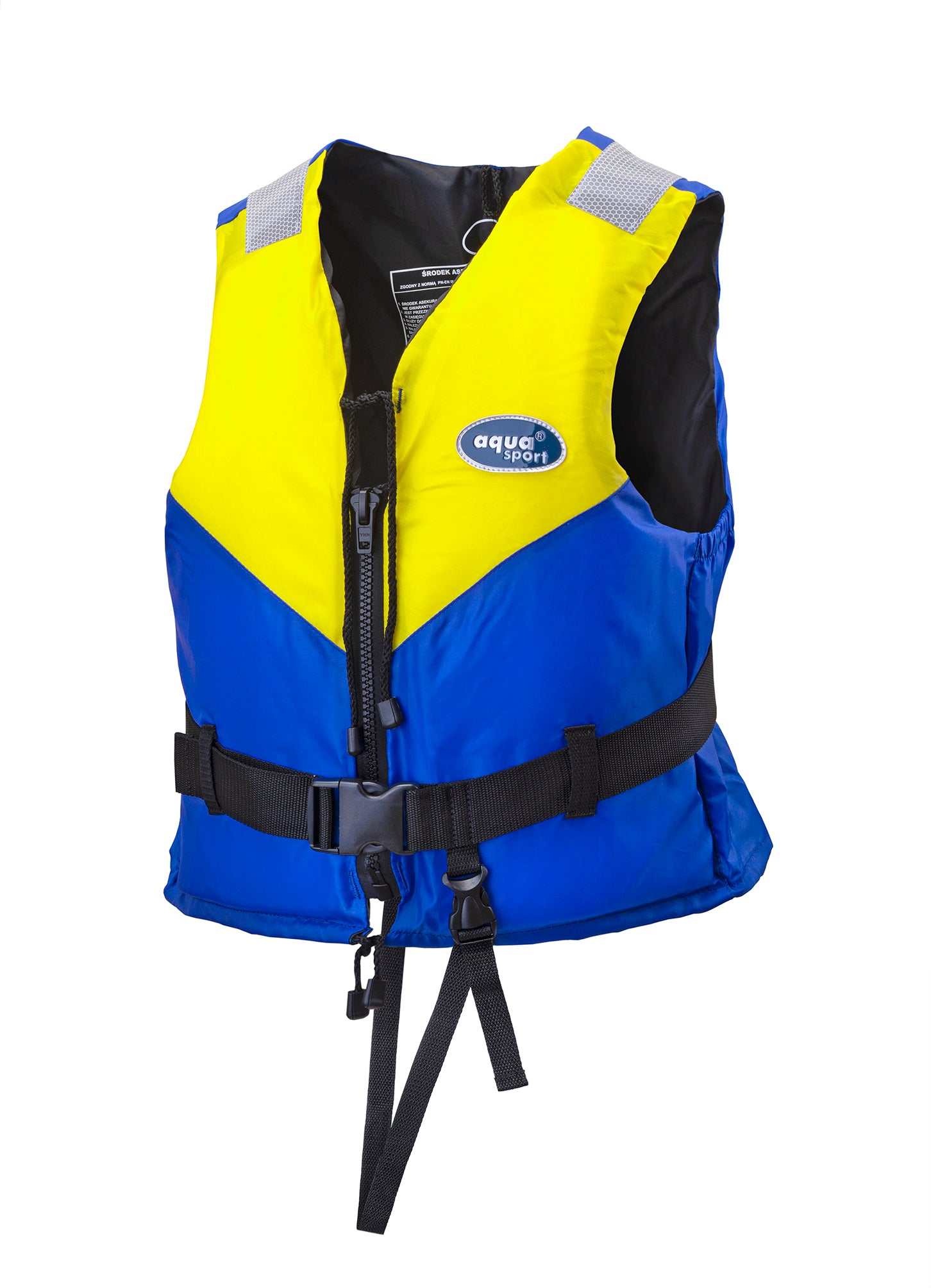 Safety VEST 50N XXL 90++kg LIFE VEST zipper + buckle + step belt CE