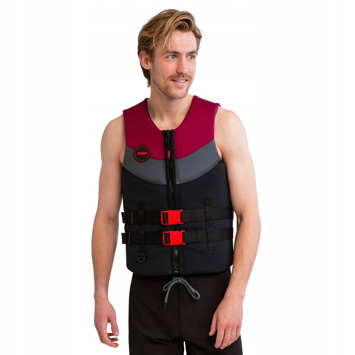 Safety Vest Jobe Neoprene Life Vest Men Burgundy Red - L