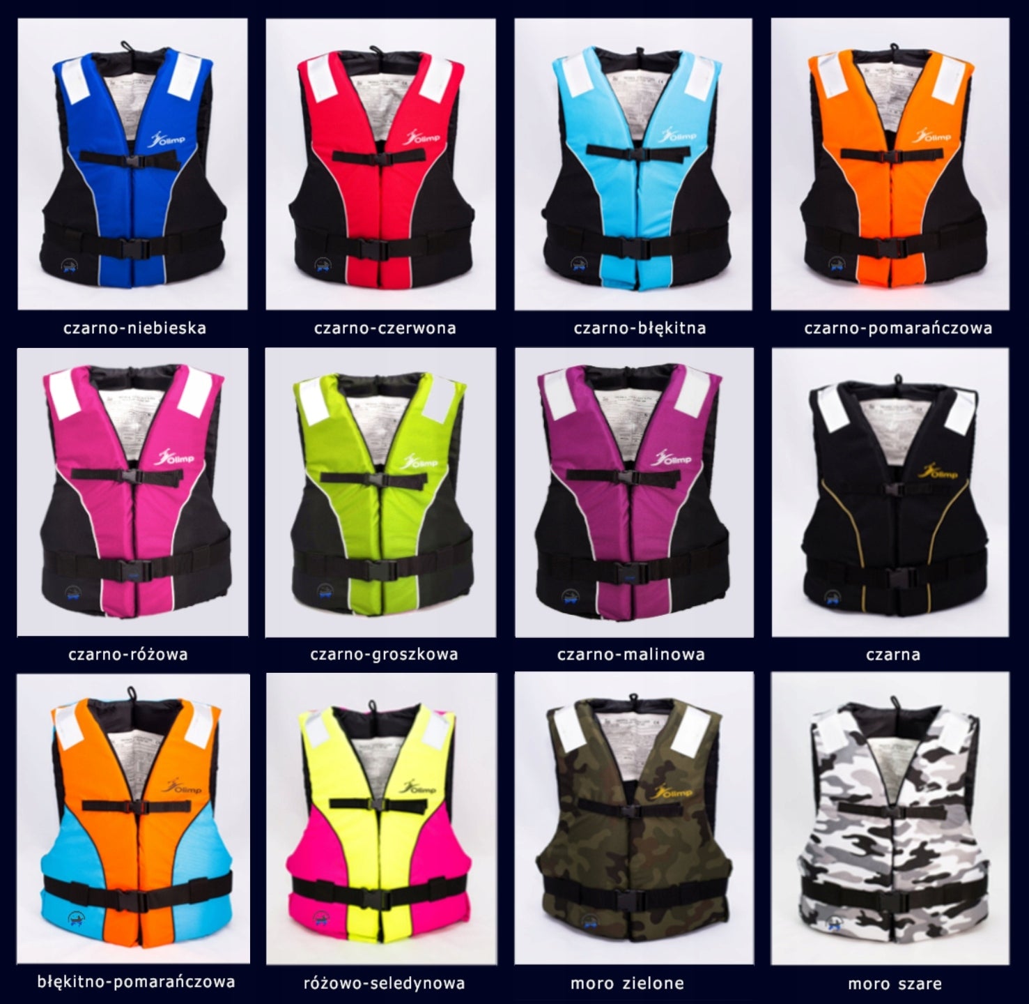 Safety Vest Olimp Life Vest Grey-Pink Size M Body weight range 50 kg