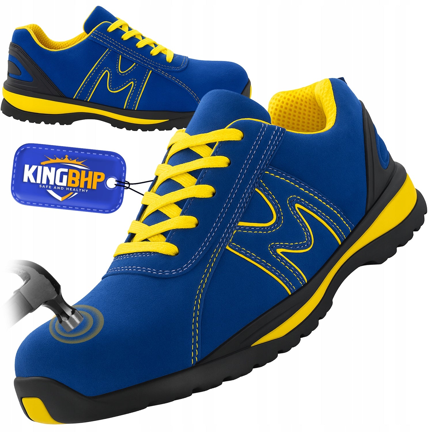 Safety Work Shoes Suede Sports Shoes with Lift Lightweight SB