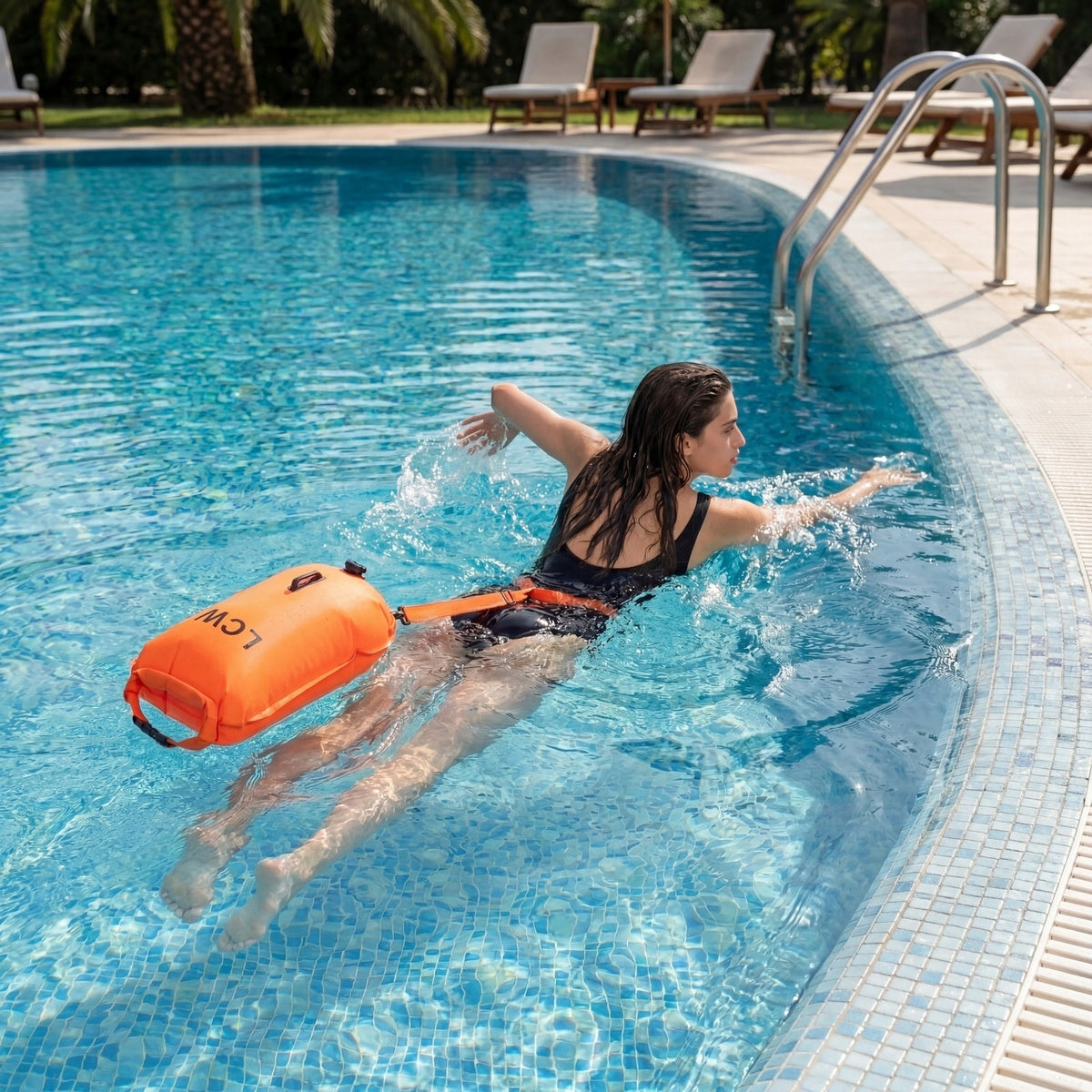 Safety buoy INFLATABLE for swimming 2in1 DRY POCKET Vario Brand no brand