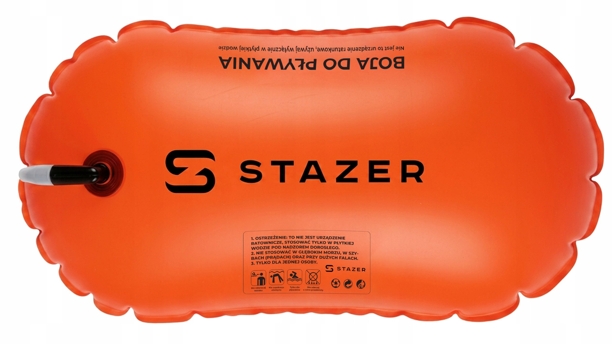 Safety buoy for swimming board pumped with adjustment Brand Stazer
