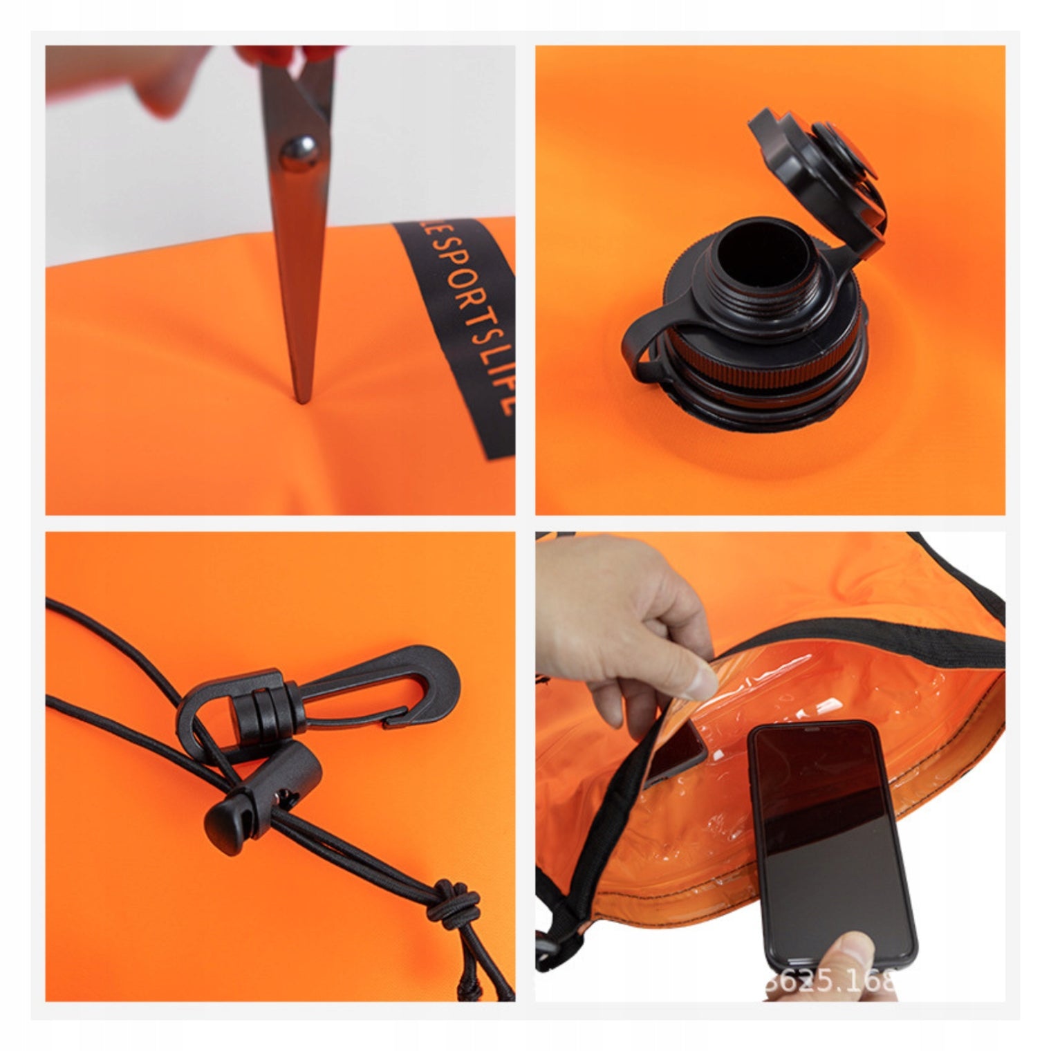 Safety buoy for swimming function bag waterproof SUP KAYAK GIFT Packaging status original