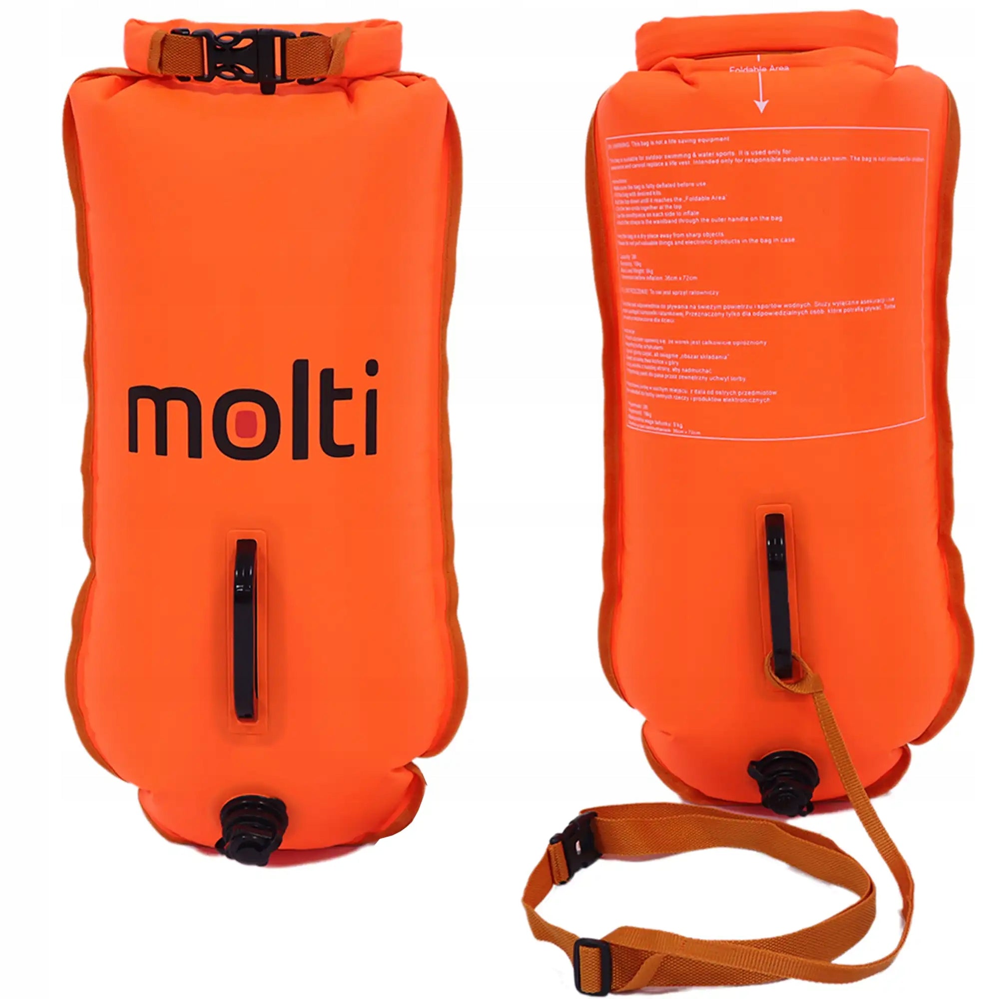 Safety buoy inflatable dry pocket 2in1 molti Gender unisex product