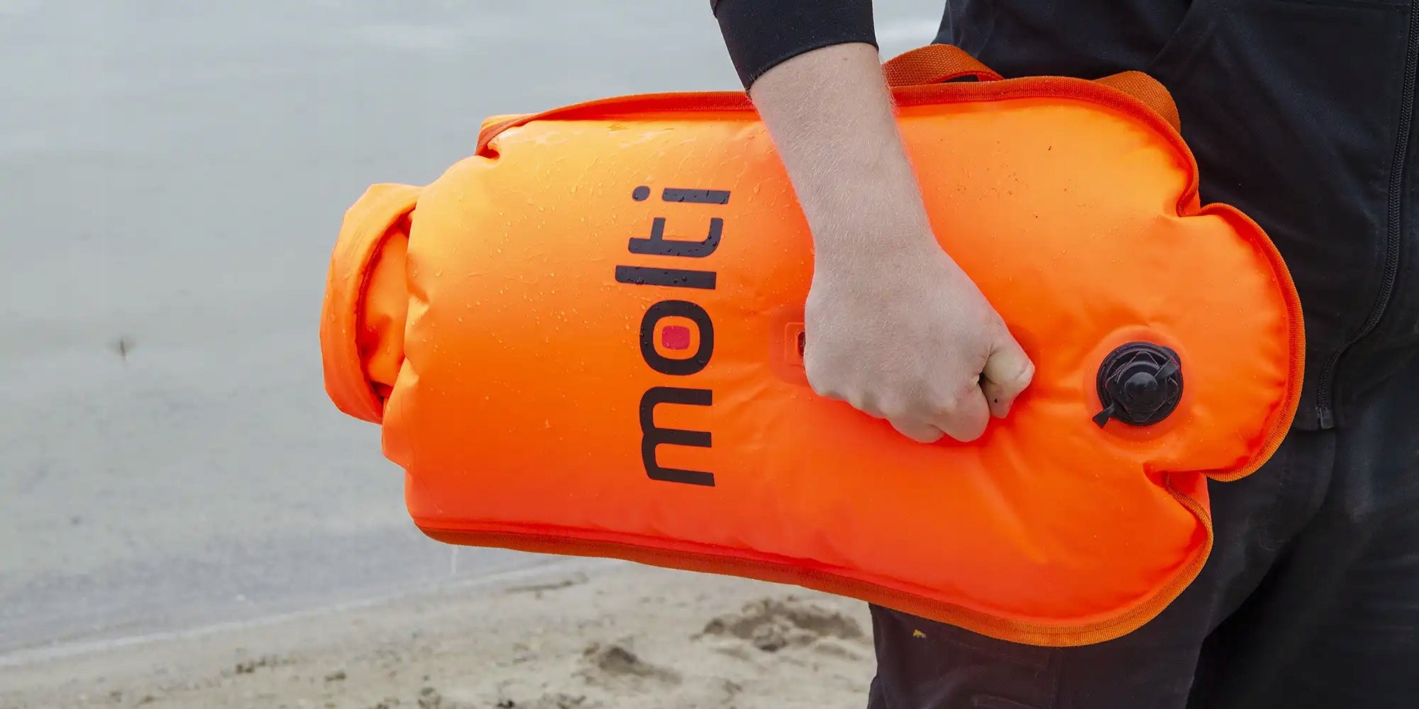 Safety buoy inflatable dry pocket 2in1 molti Model BA002