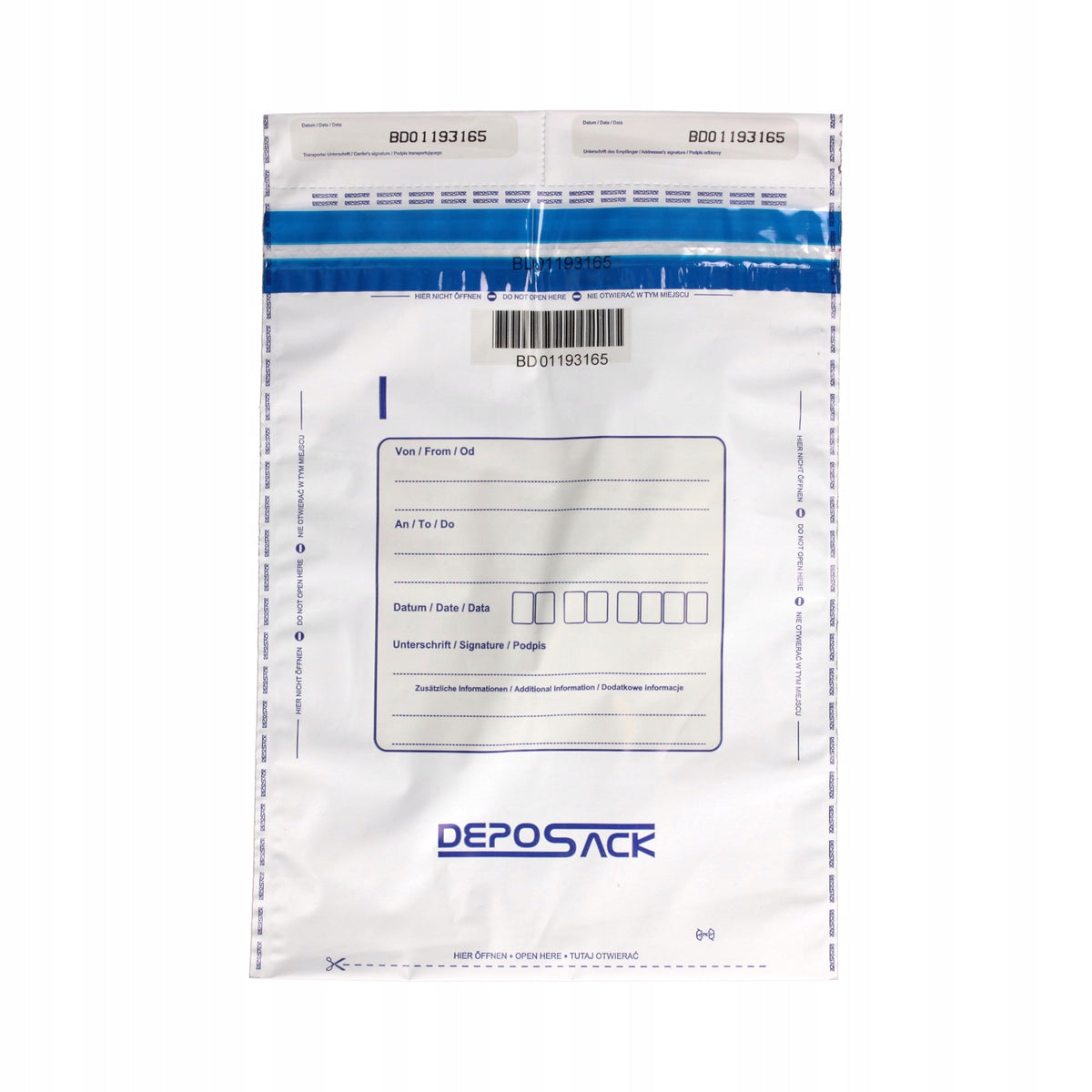 Safety envelopes B5 white HK