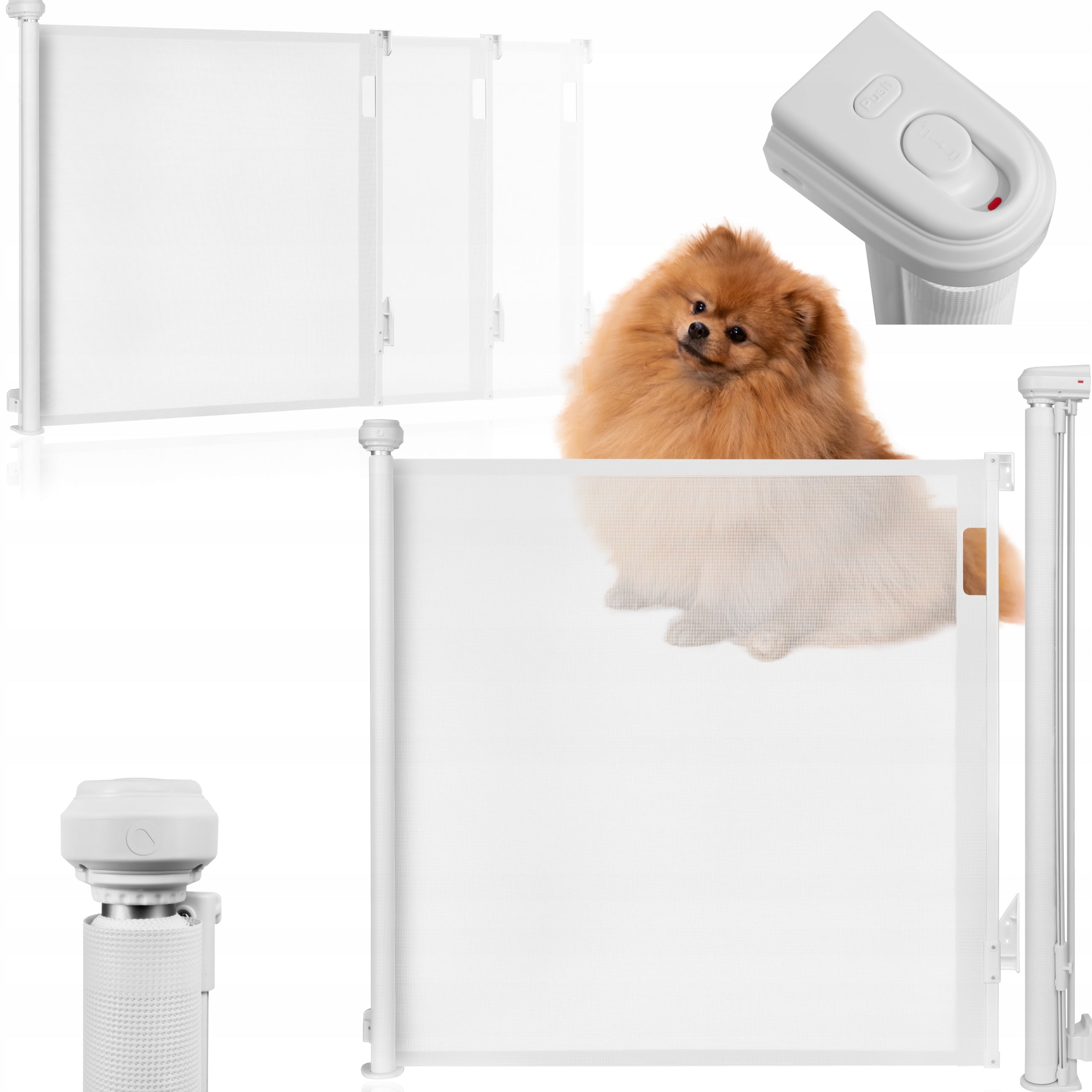 Safety gate for cat dog barrier for corridor balcony up to 140 cm