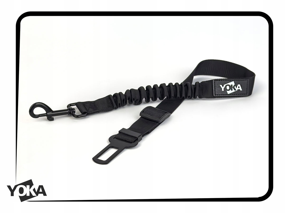 Safety leash with SHOCK ABSORBER Dog belts FOR CAR Yoka Packaging status original