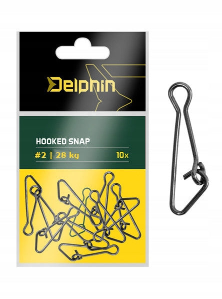 Safety pin Hooked Snap size 2 hook ground 28 kg | 10 pieces Delphin