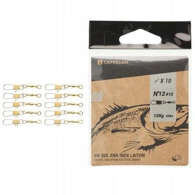 Safety pins with swivel Caperlan Rolling Snap Inox SW x 10 Packaging status original