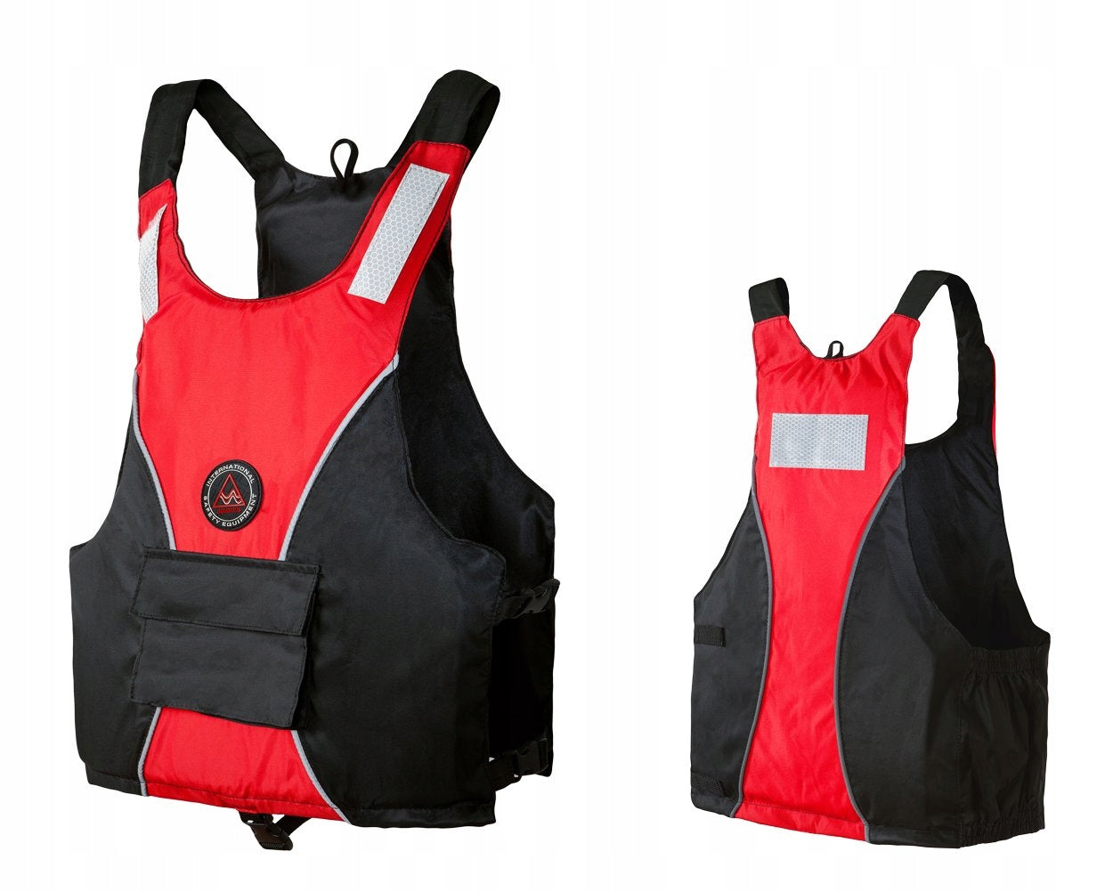 Safety vest Aquarius black/red