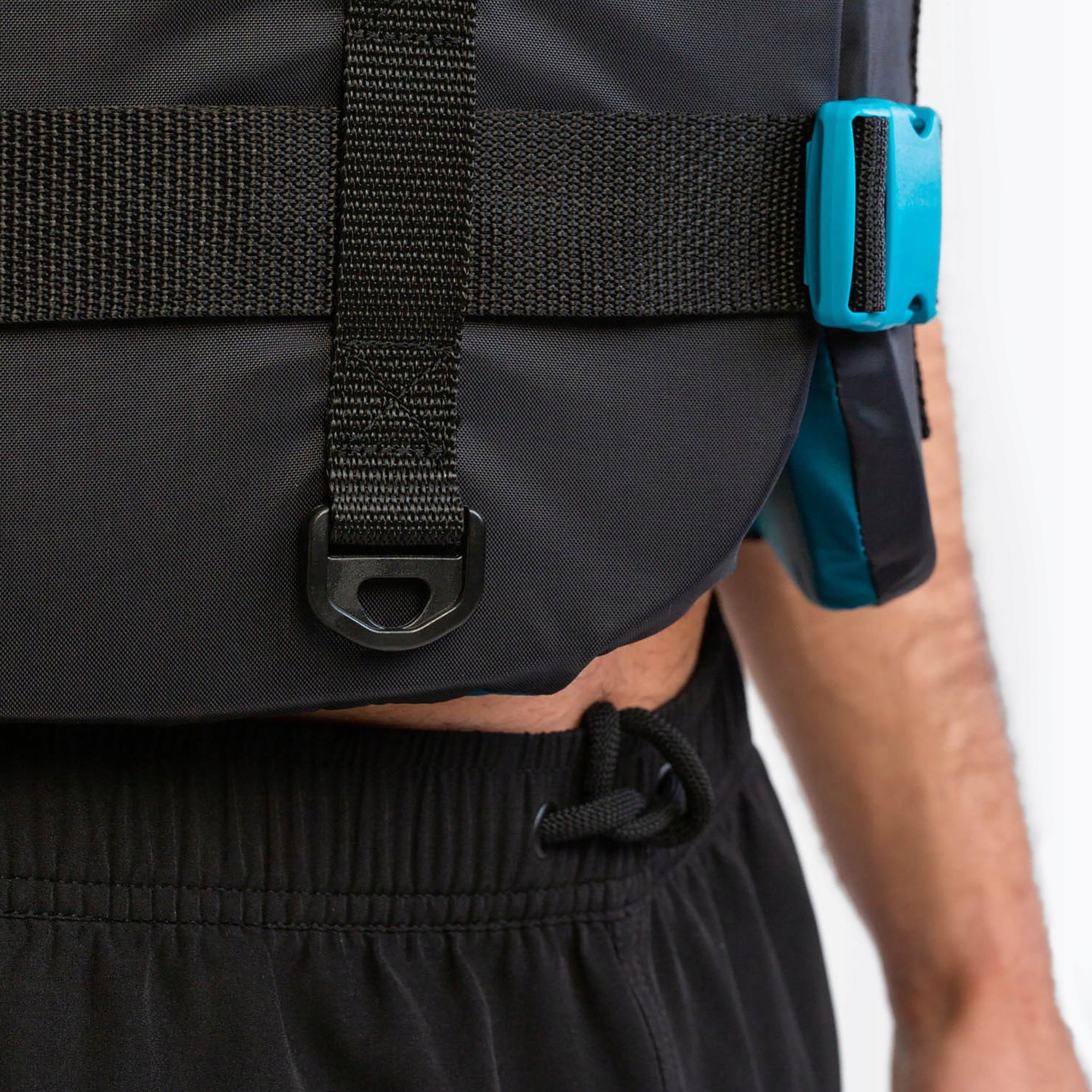 Safety vest JOBE 4 Buckle teal M Brand Jobe