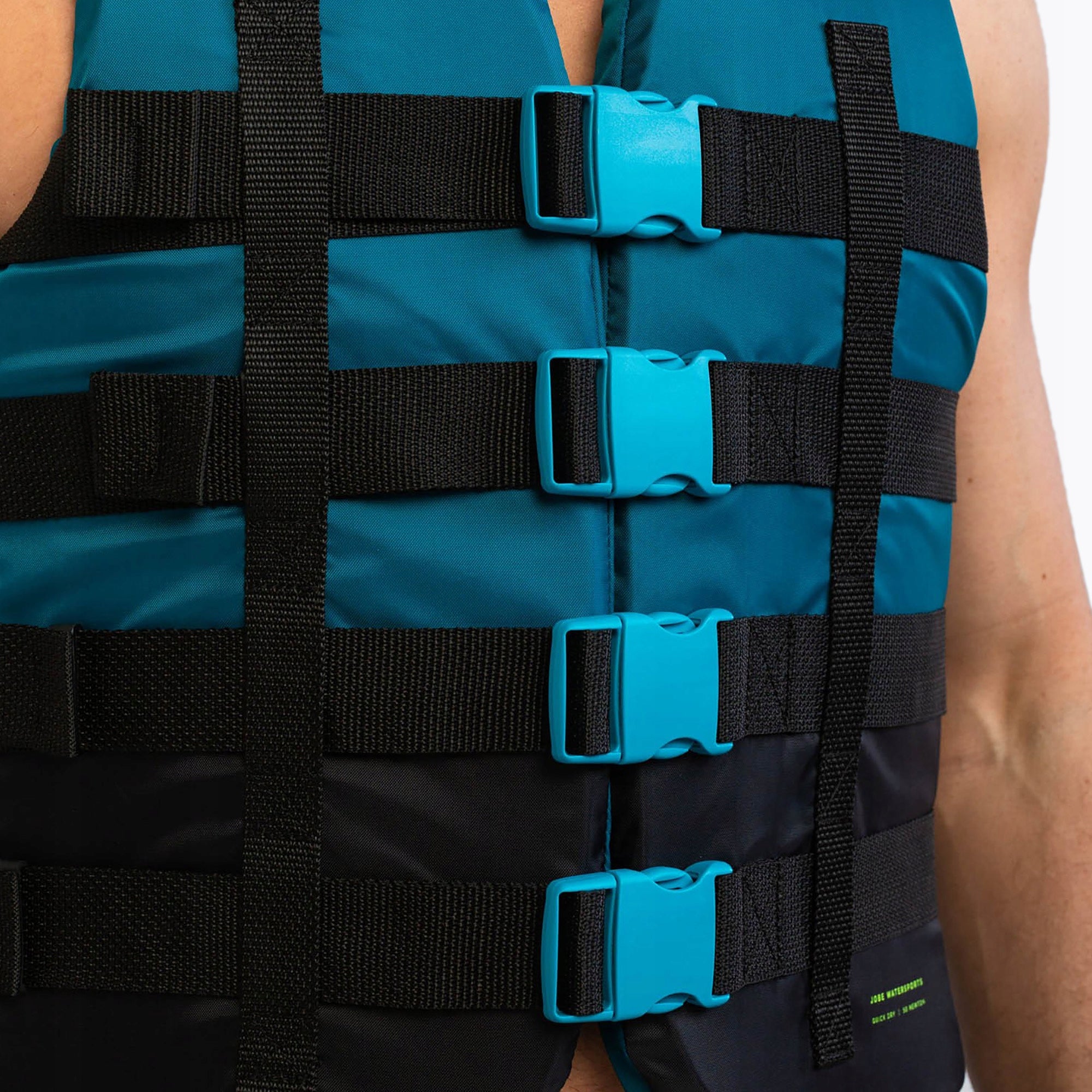 Safety vest JOBE 4 Buckle teal M Manufacturer code 244823022-M