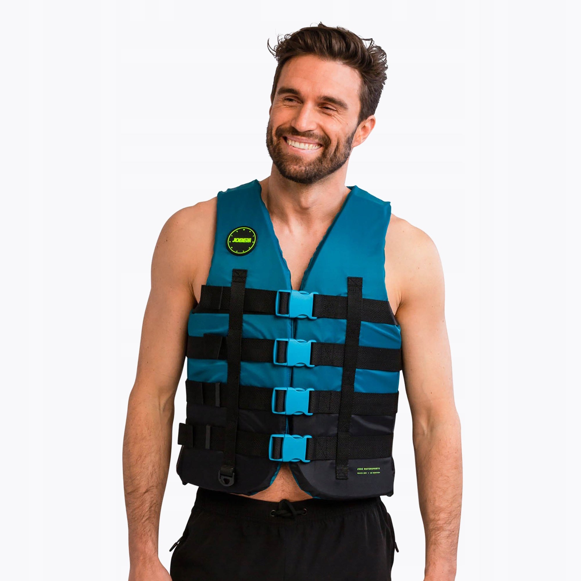 Safety vest JOBE 4 Buckle teal M