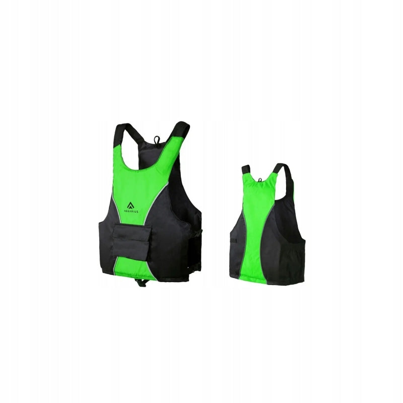 Safety vest Kayak life vest for water black and green 70+ kg r. XL