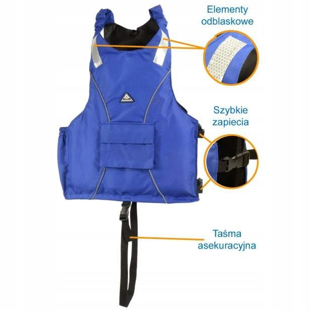 Safety vest life vest XL 70kg for kayak boat WEJHEROWO Welcome! Brand Aquarius