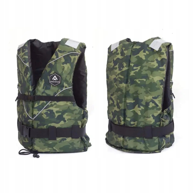 Safety vest life vest for water Standard Military Camo 60-70 kg r.L/XL