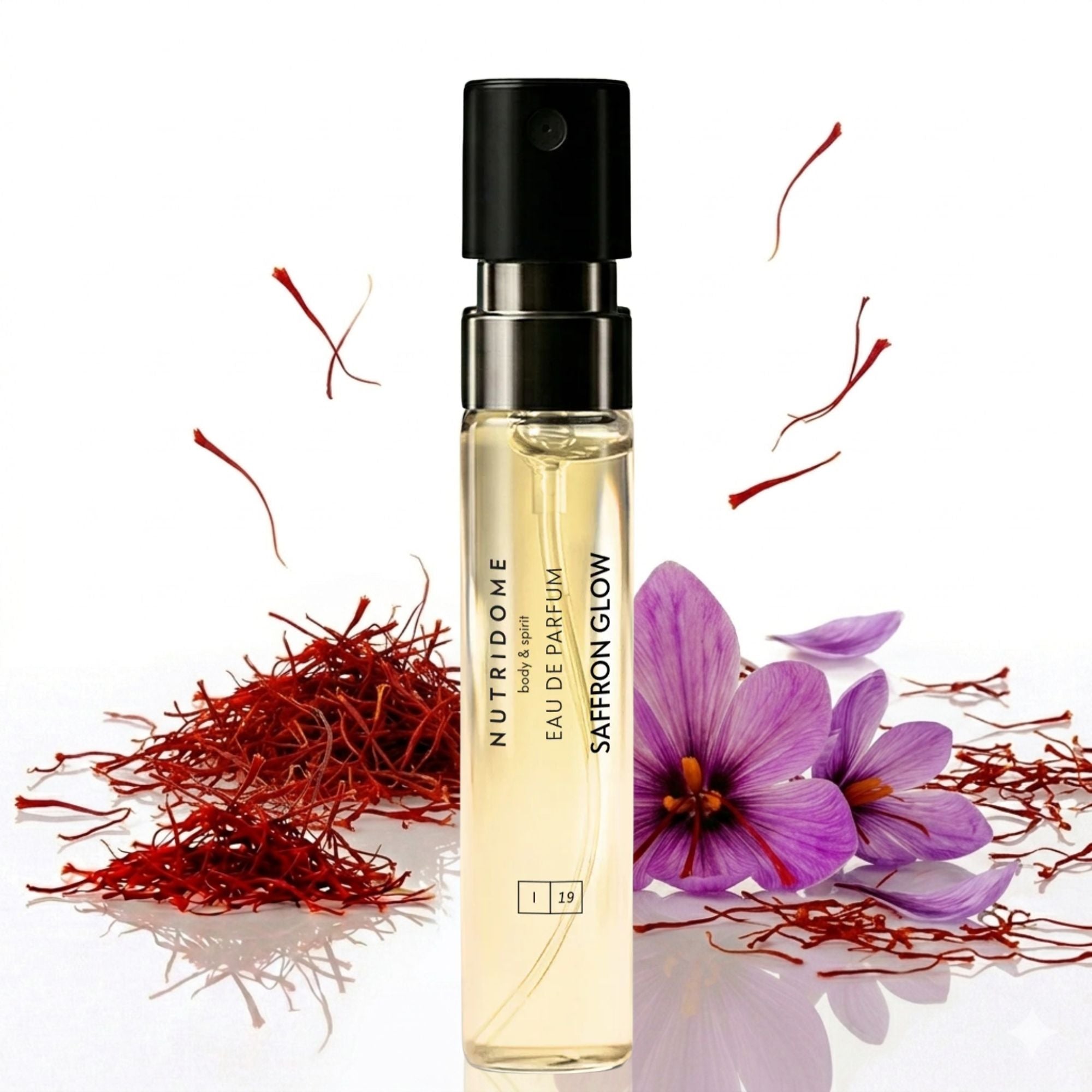 Saffron Glow Eau de Parfum 2 ml Nutridome permanent perfume unisex fragrance