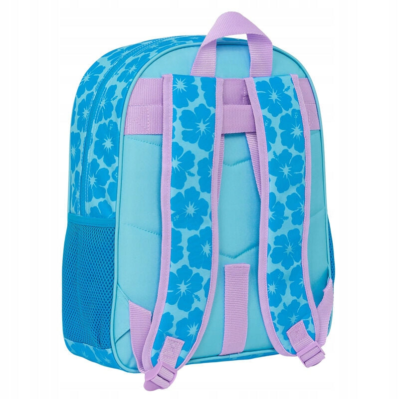 Safta Disney Stitch Hawaii 38cm Premium Backpack - Adaptable and Functional Brand Safta