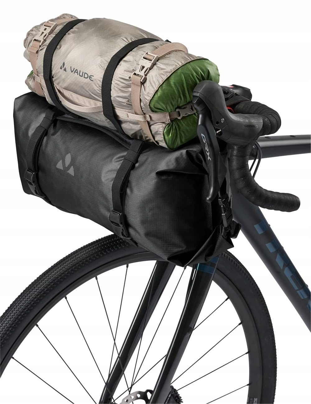 Dviračio vairo krepšys Vaude Trailfront II, 13 l, pilkas