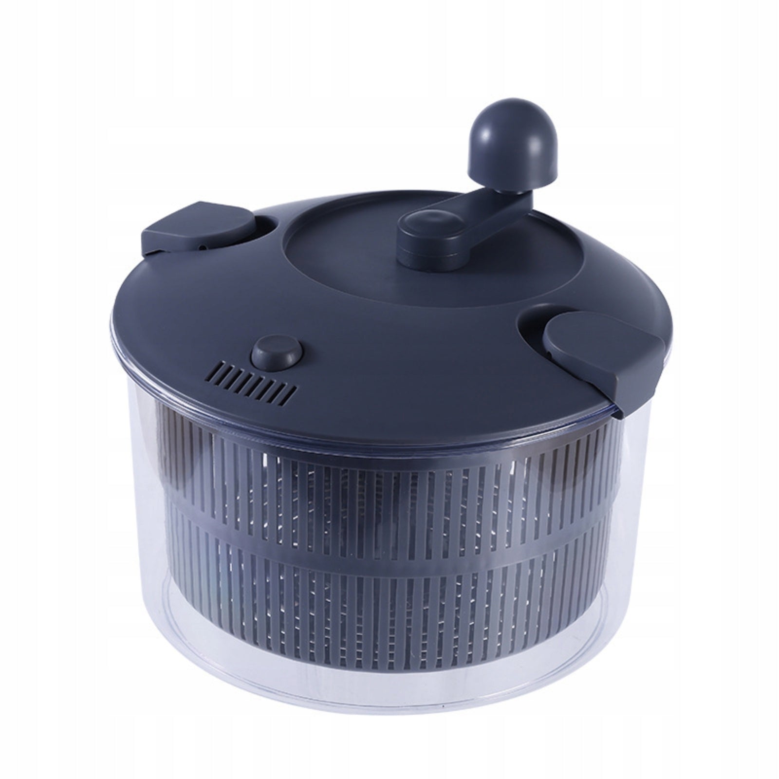 Salad Centrifuge with Colander Basket Hand-Operated Centrifuge with Brake