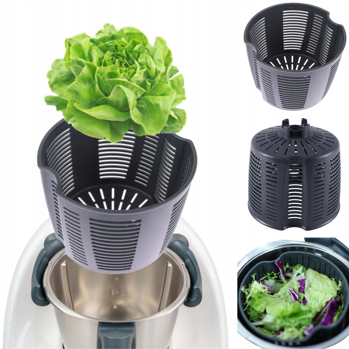 SaladBasket TM - Centrifuge / basket for lettuce, vegetables and fruits for Thermomix