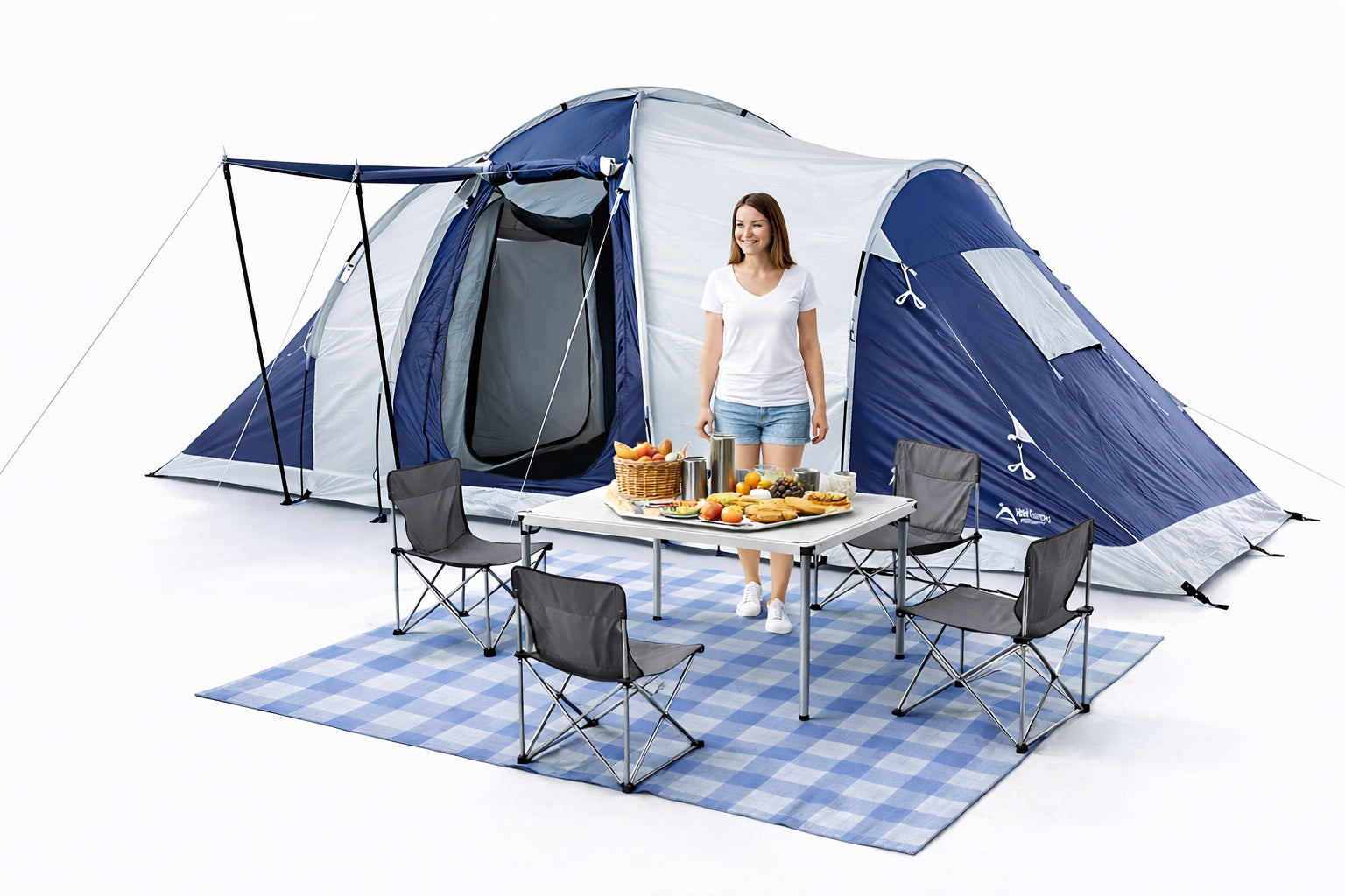 Sale XXL Tent HAVANA 6 persons 5000mm Sewn floor SLEEP WELL Manufacturer code VC-016