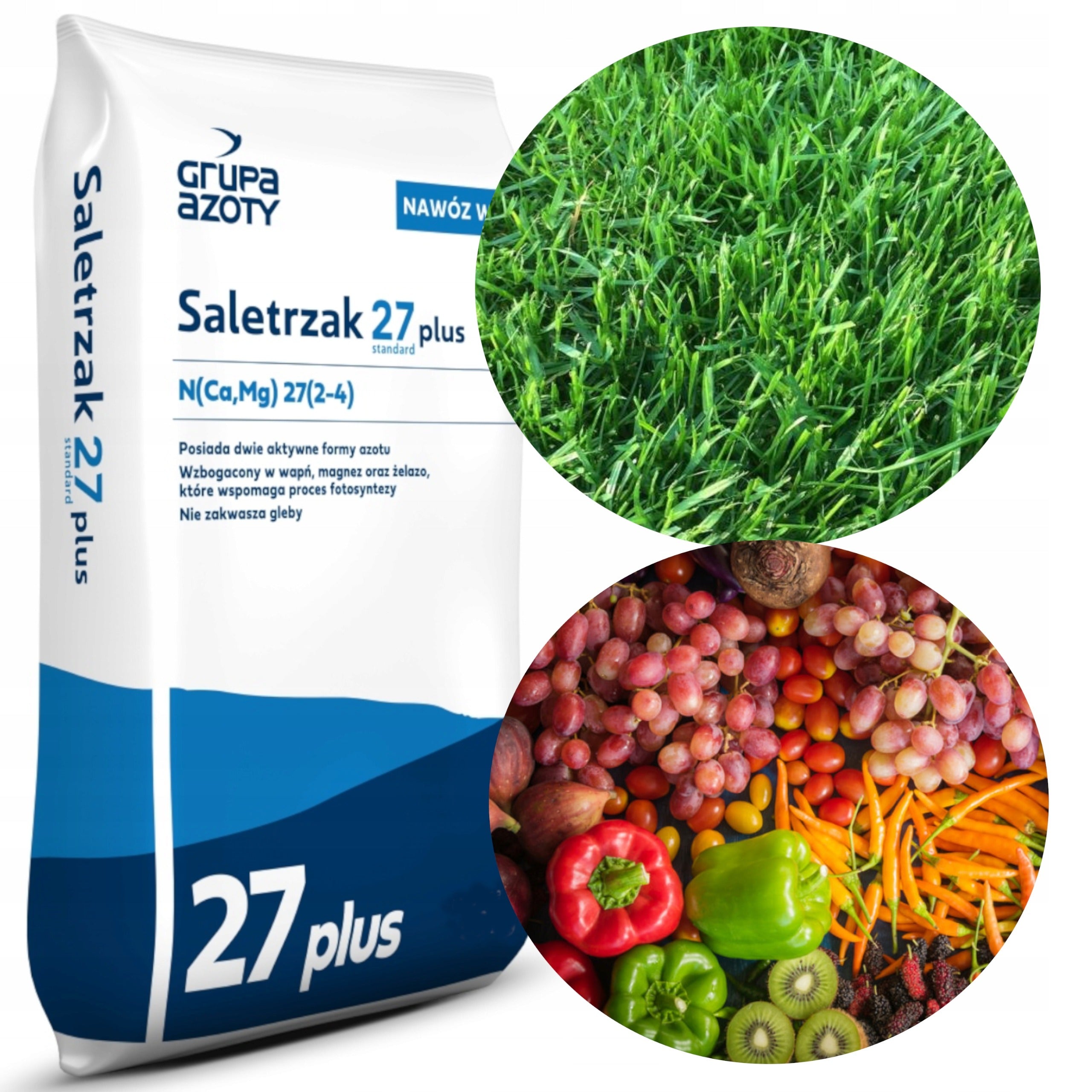 Saletrzak Nitrogen Fertilizer Grupa Azoty granules 25 kg original packaging Manufacturer code 243