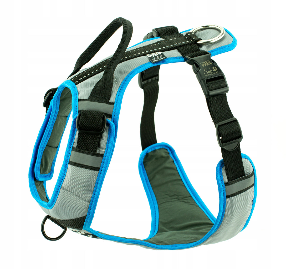 Sali.pl Harness H-Trek size L grey-turquoise